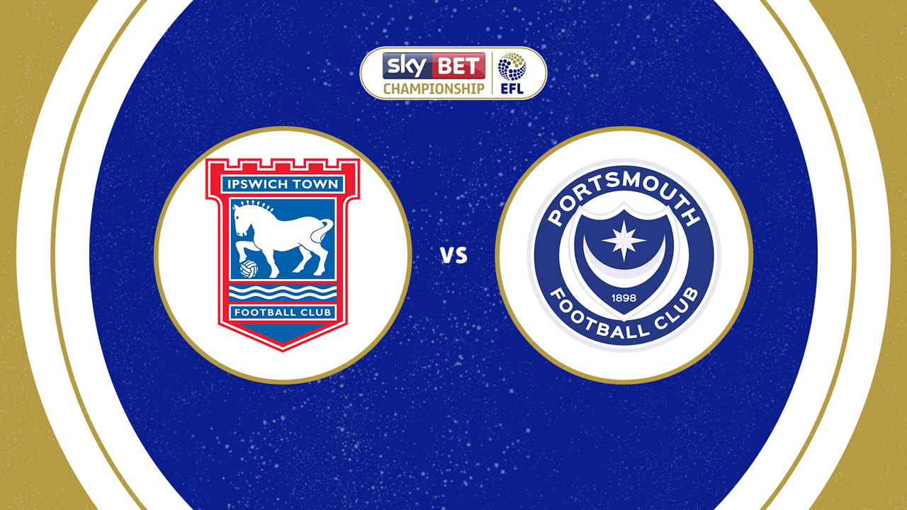 Ipswich Town vs Portsmouth poster Ipswich Town vs Portsmouth poster