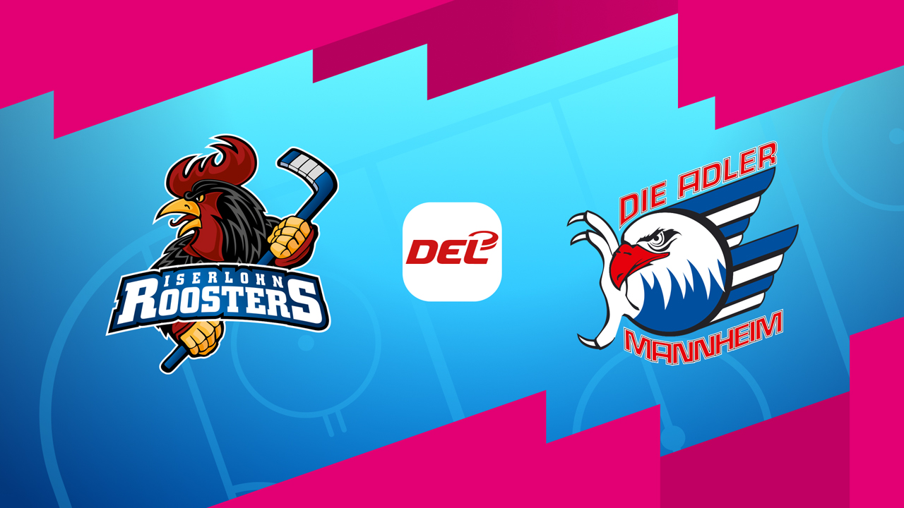 Iserlohn Roosters vs Adler Mannheim poster Iserlohn Roosters vs Adler Mannheim poster