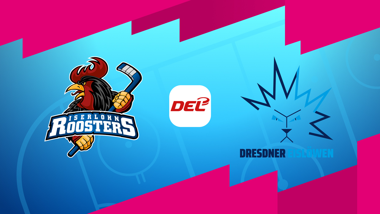 Iserlohn Roosters vs Dresdner Eislowen poster Iserlohn Roosters vs Dresdner Eislowen poster