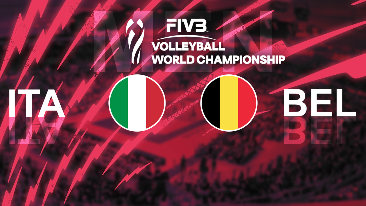 Italy Volleyball vs Belgium Volleyball poster