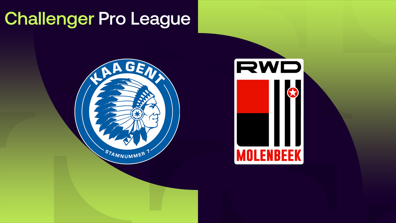 Jong Gent vs RWDM Brussels poster Jong Gent vs RWDM Brussels poster