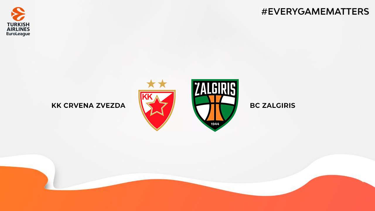 KK Crvena zvezda vs BC Žalgiris poster KK Crvena zvezda vs BC Žalgiris poster