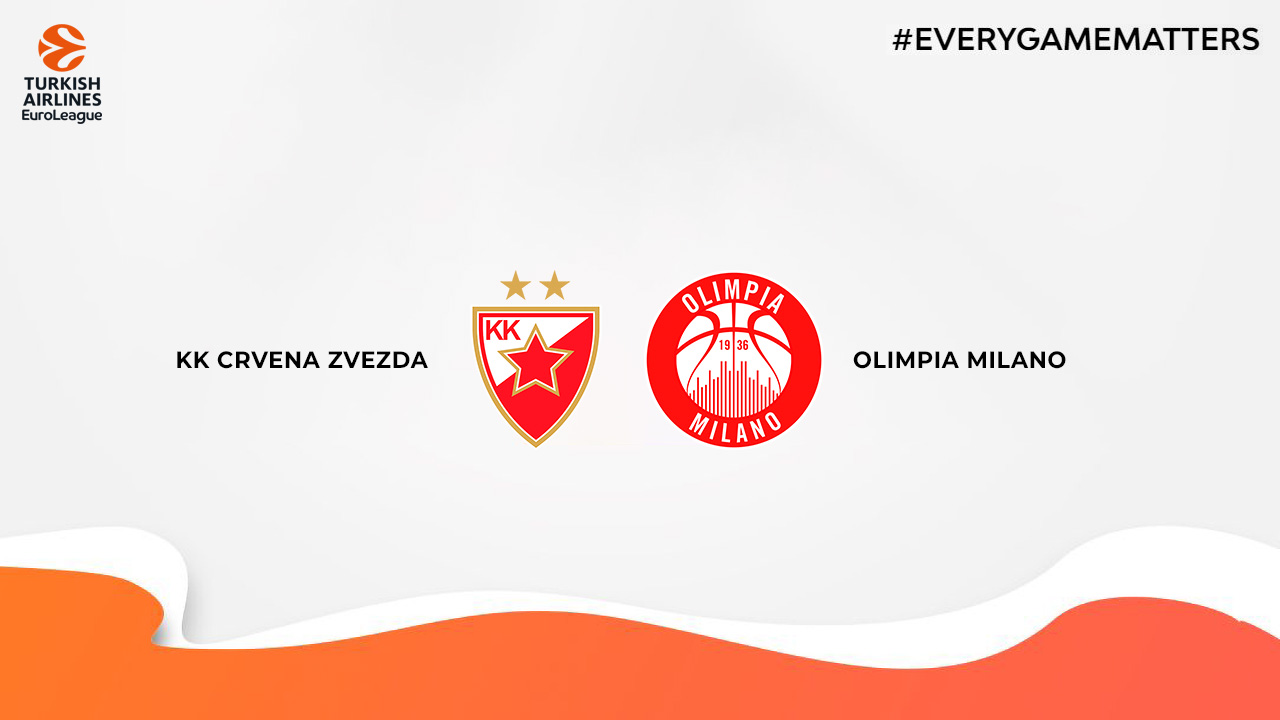 KK Crvena zvezda vs Olimpia Milano poster