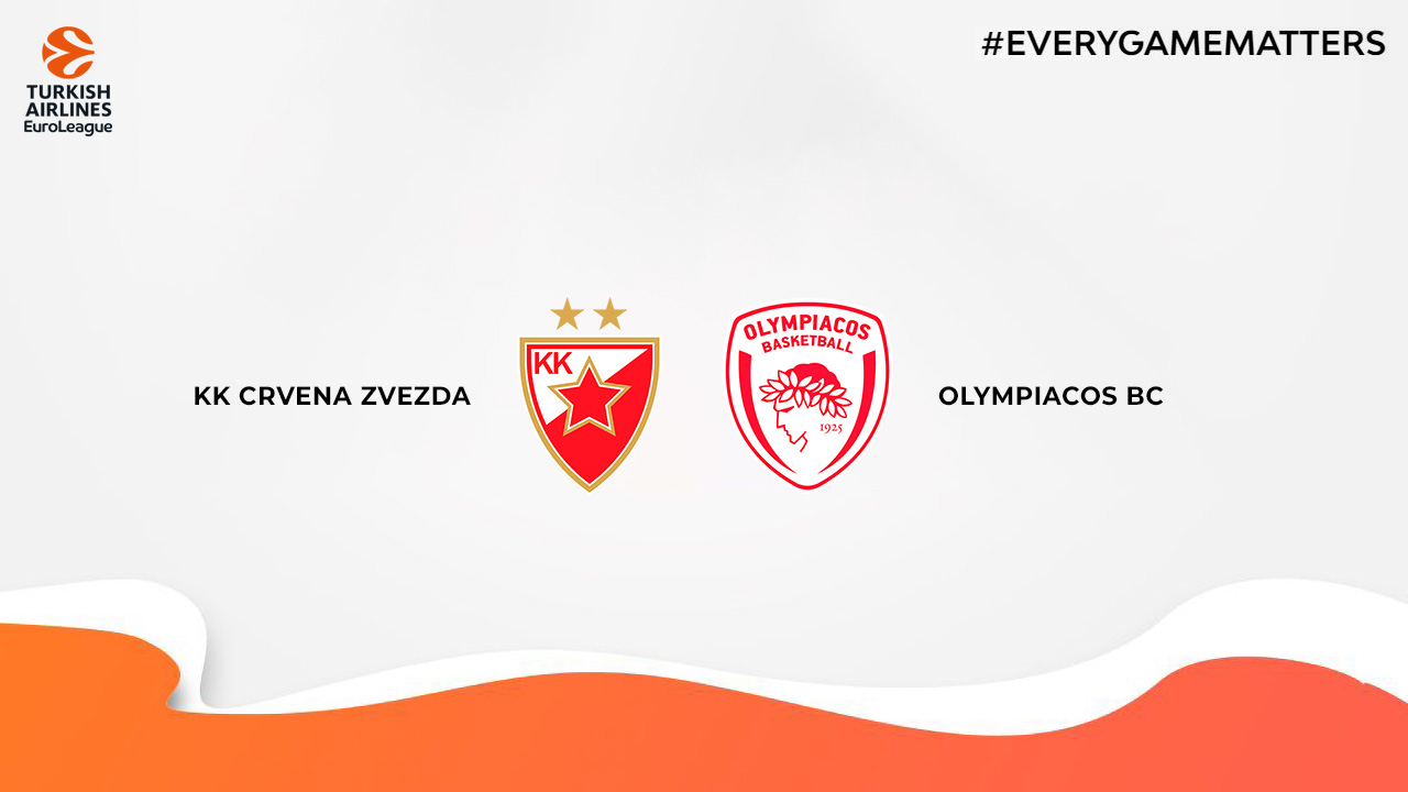 KK Crvena zvezda vs Olympiacos BC poster KK Crvena zvezda vs Olympiacos BC poster