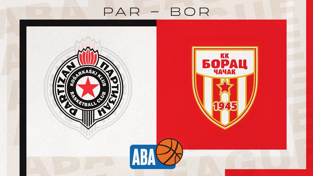 KK Partizan vs KK Borac Čačak poster