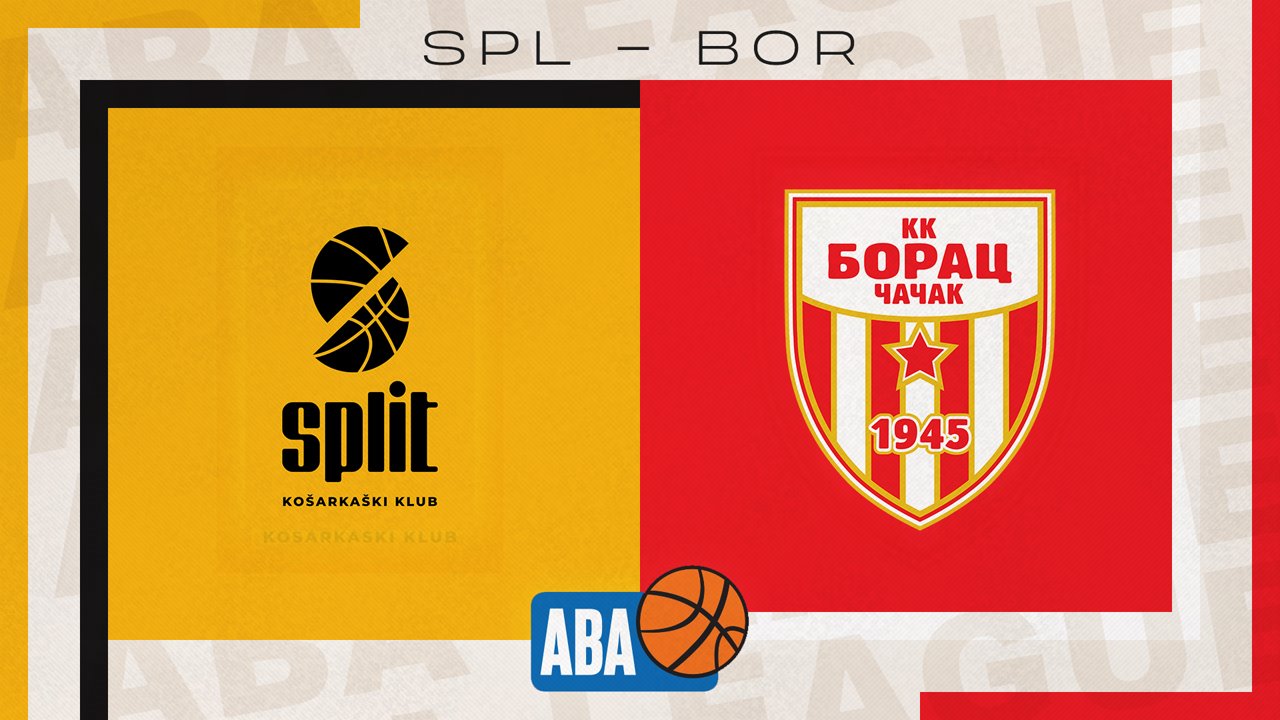 KK Split vs KK Borac Čačak poster KK Split vs KK Borac Čačak poster