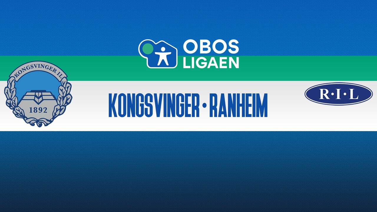 Kongsvinger vs Ranheim poster