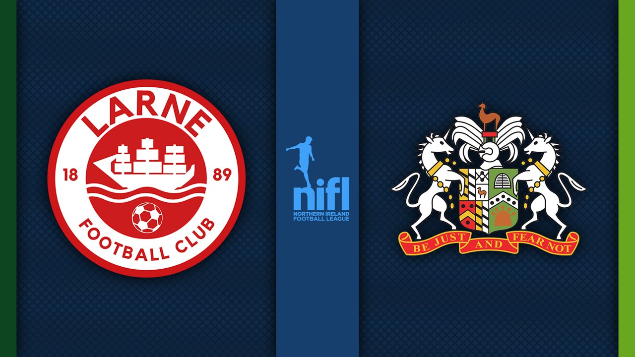 Larne vs Glenavon poster
