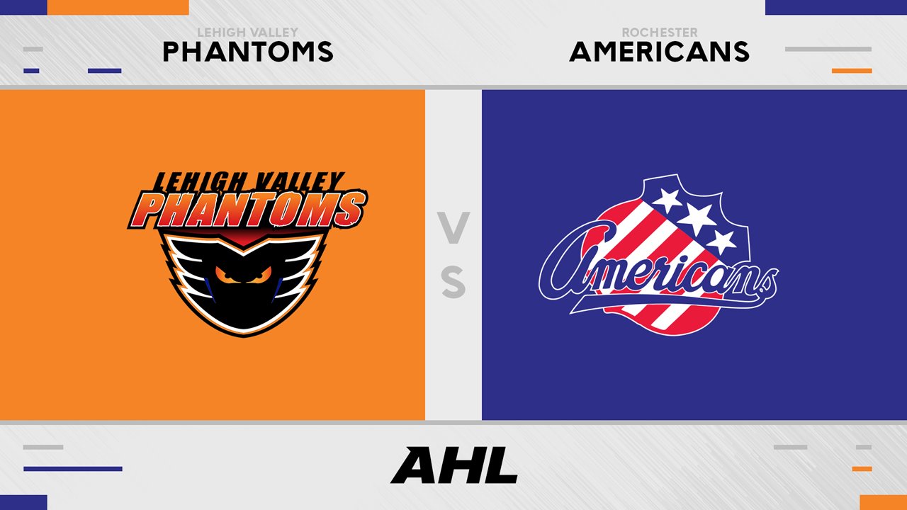 Lehigh Valley Phantoms vs Rochester Americans poster Lehigh Valley Phantoms vs Rochester Americans poster
