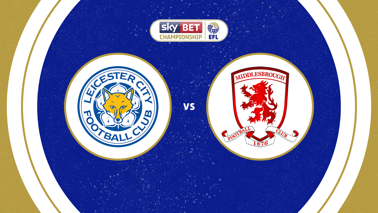 Leicester City vs Middlesbrough poster