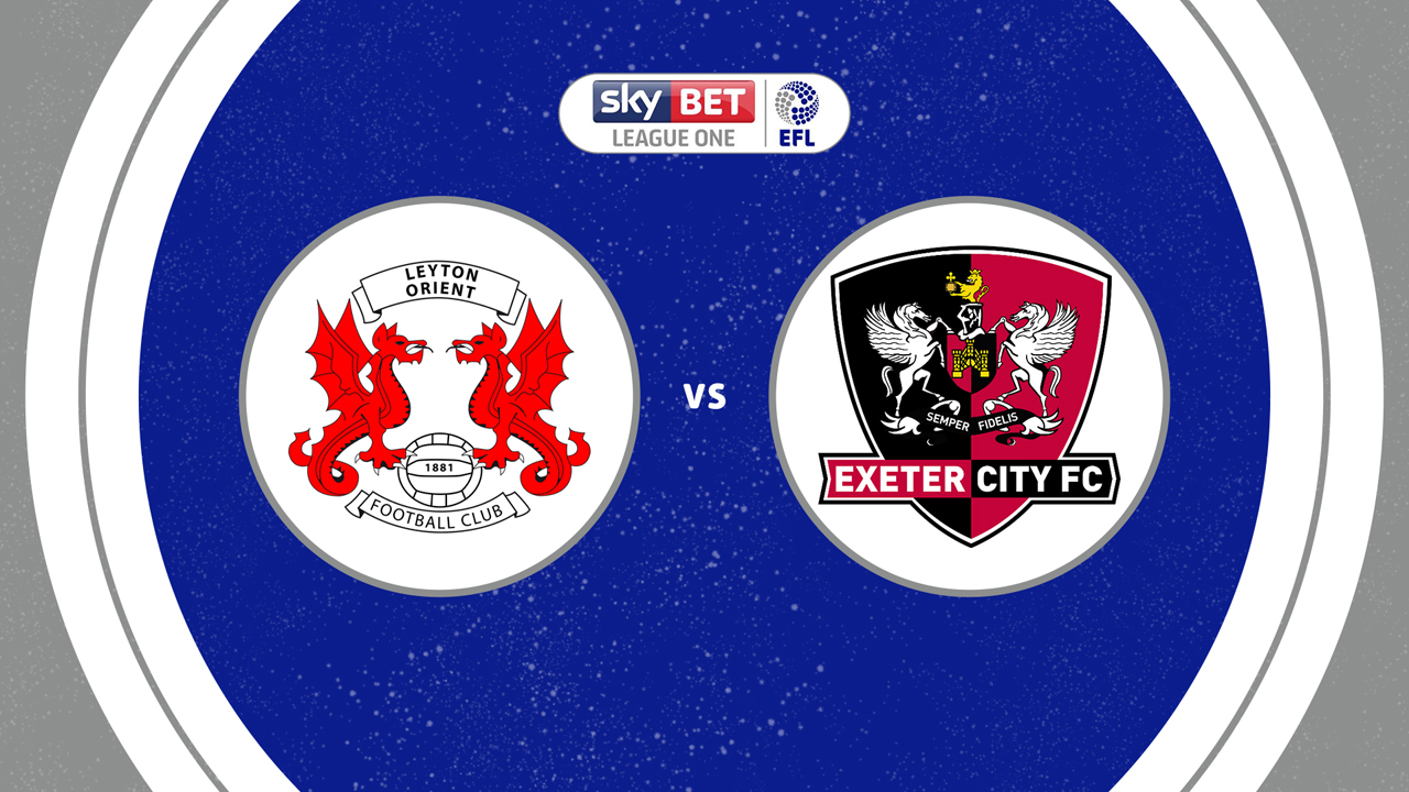 Leyton Orient vs Exeter City poster Leyton Orient vs Exeter City poster
