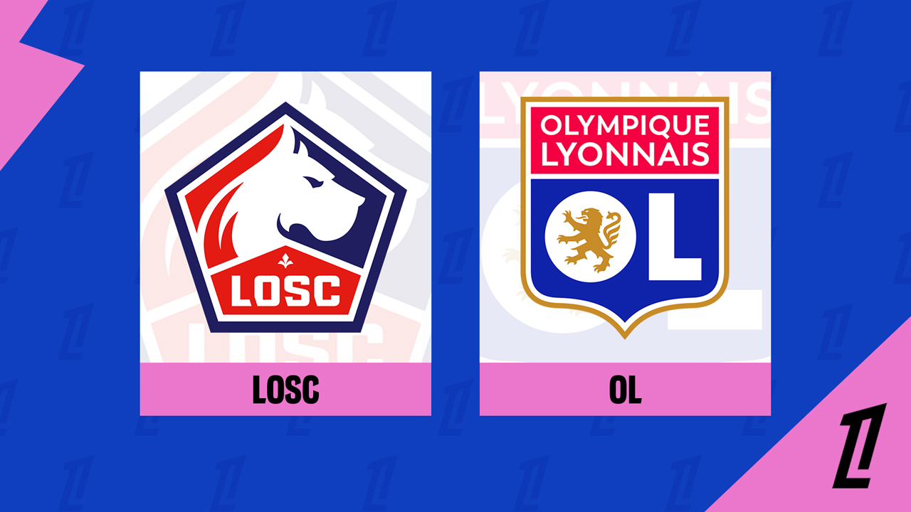 Lille vs Lyon poster Lille vs Lyon poster