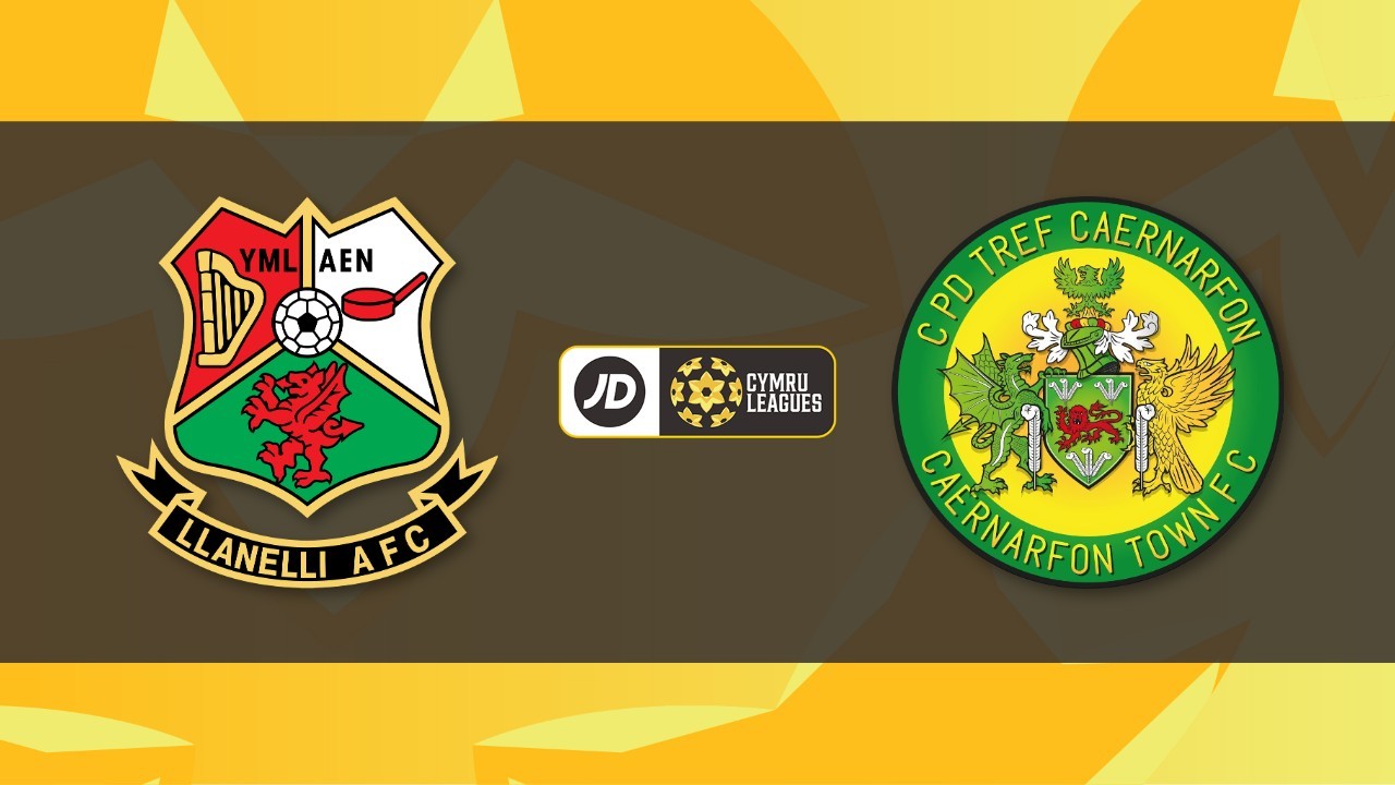 Llanelli Town vs Caernarfon Town poster