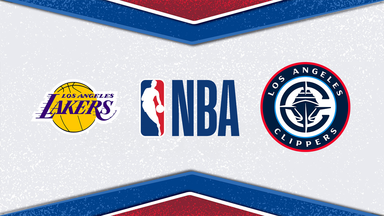 Los Angeles Lakers vs Los Angeles Clippers poster Los Angeles Lakers vs Los Angeles Clippers poster