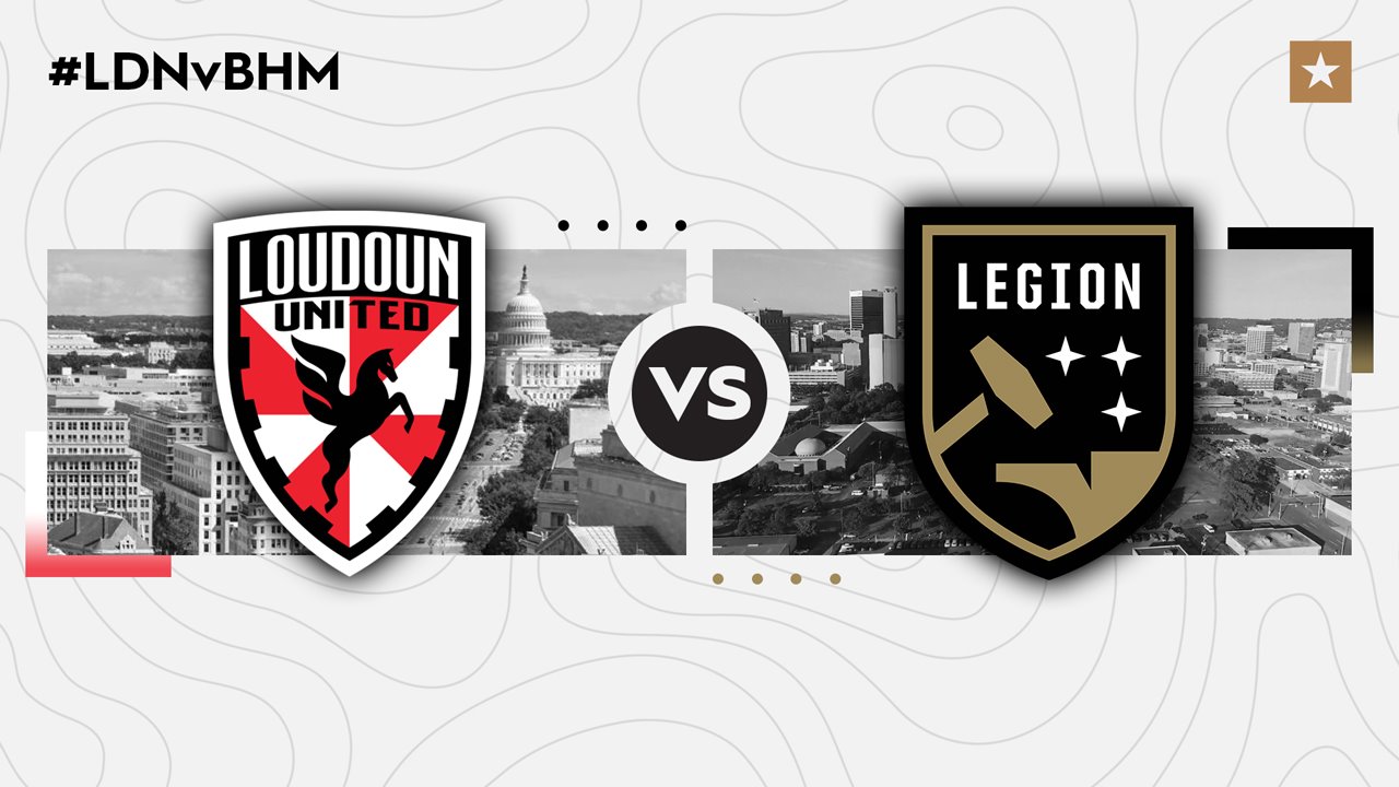 Loudoun United vs Birmingham Legion poster Loudoun United vs Birmingham Legion poster