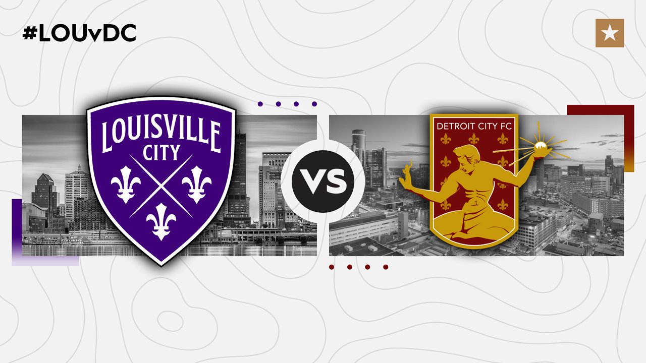 Louisville City vs Detroit City FC poster
