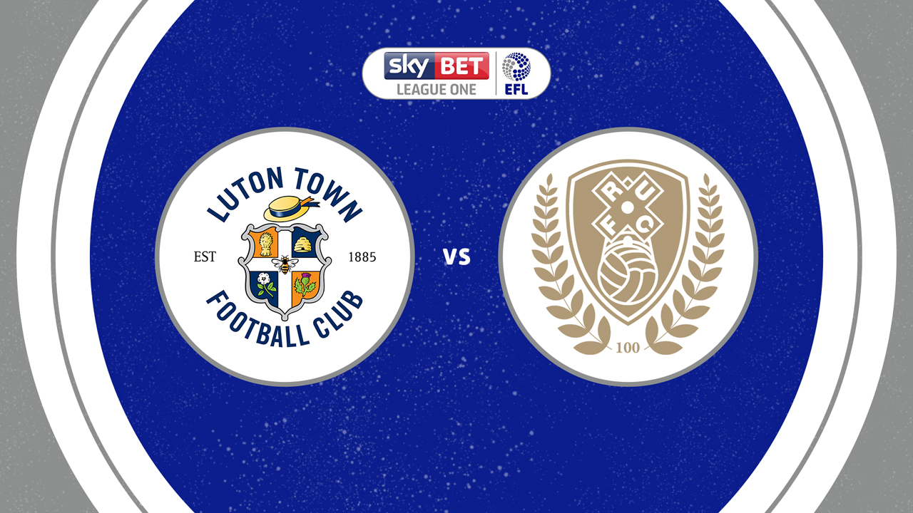 Luton Town vs Rotherham United poster