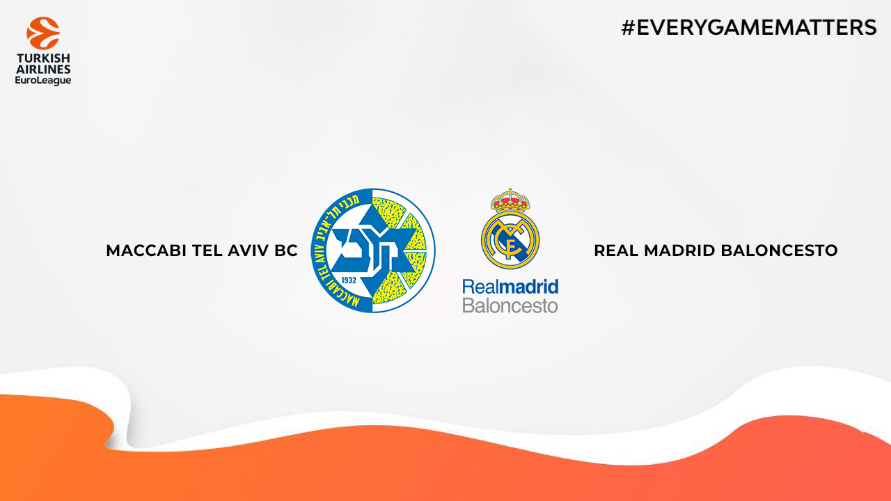 Maccabi Tel Aviv BC vs Real Madrid Baloncesto poster