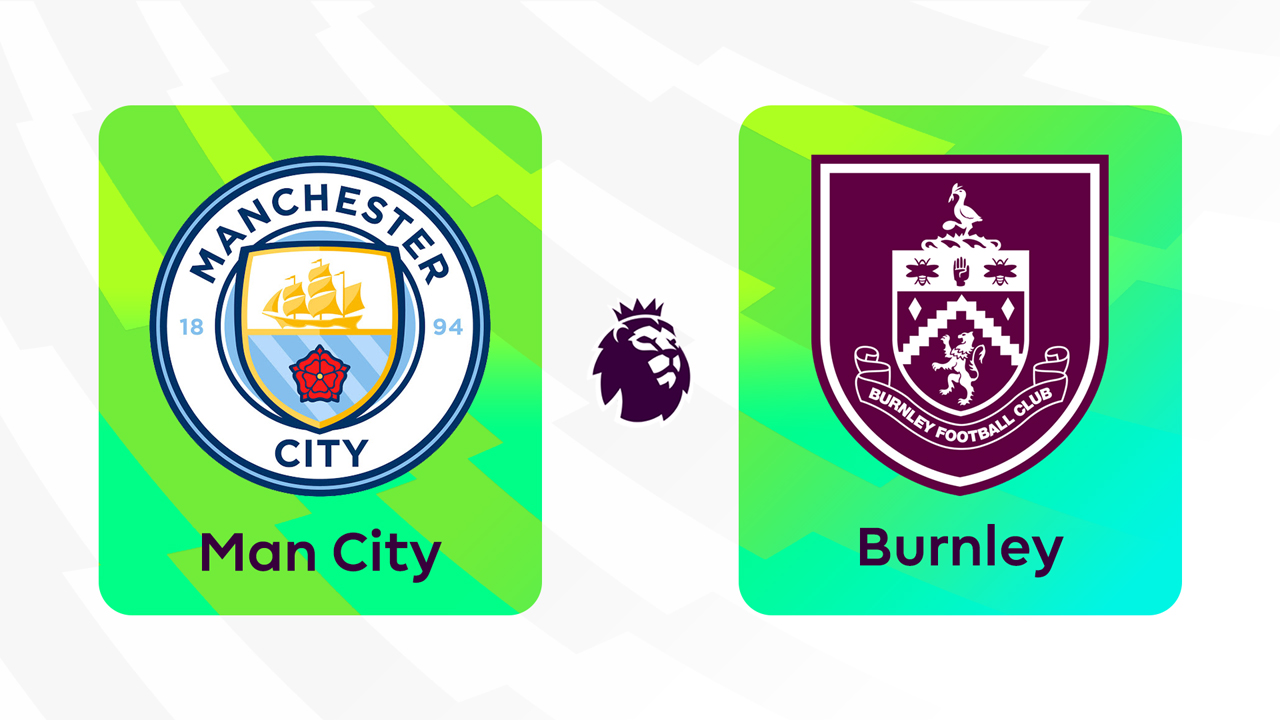 Manchester City vs Burnley poster Manchester City vs Burnley poster