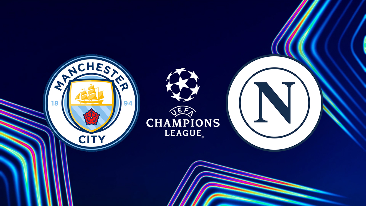 Manchester City vs Napoli poster Manchester City vs Napoli poster