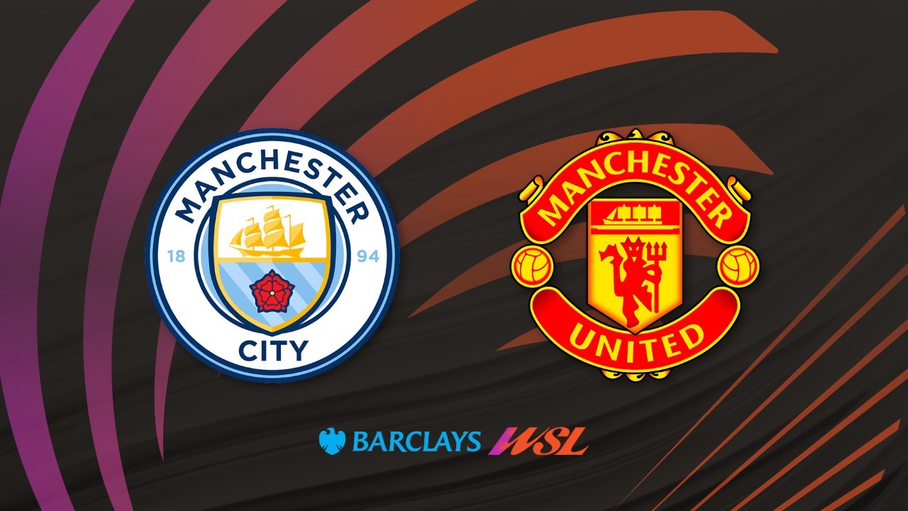 Manchester City WFC vs Manchester United WFC poster Manchester City WFC vs Manchester United WFC poster
