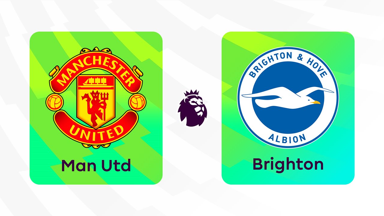 Manchester United vs Brighton and Hove Albion poster