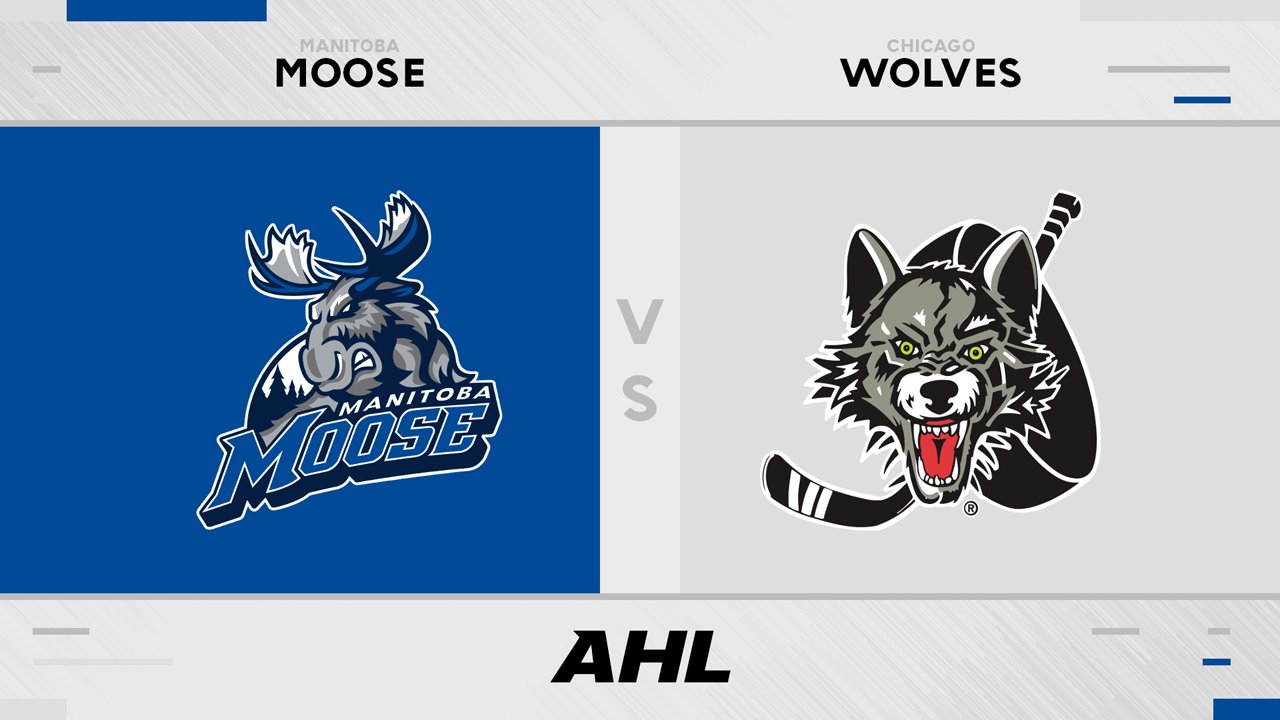 Manitoba Moose vs Chicago Wolves poster Manitoba Moose vs Chicago Wolves poster