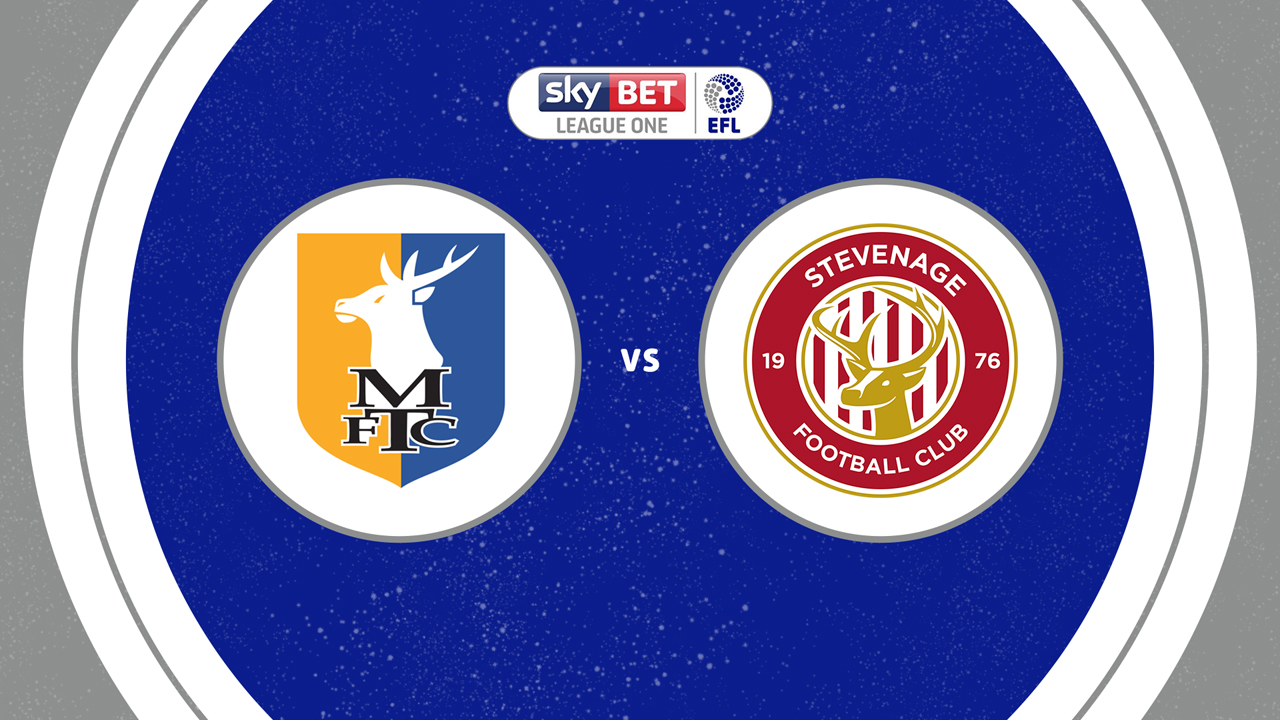 Mansfield Town vs Stevenage poster