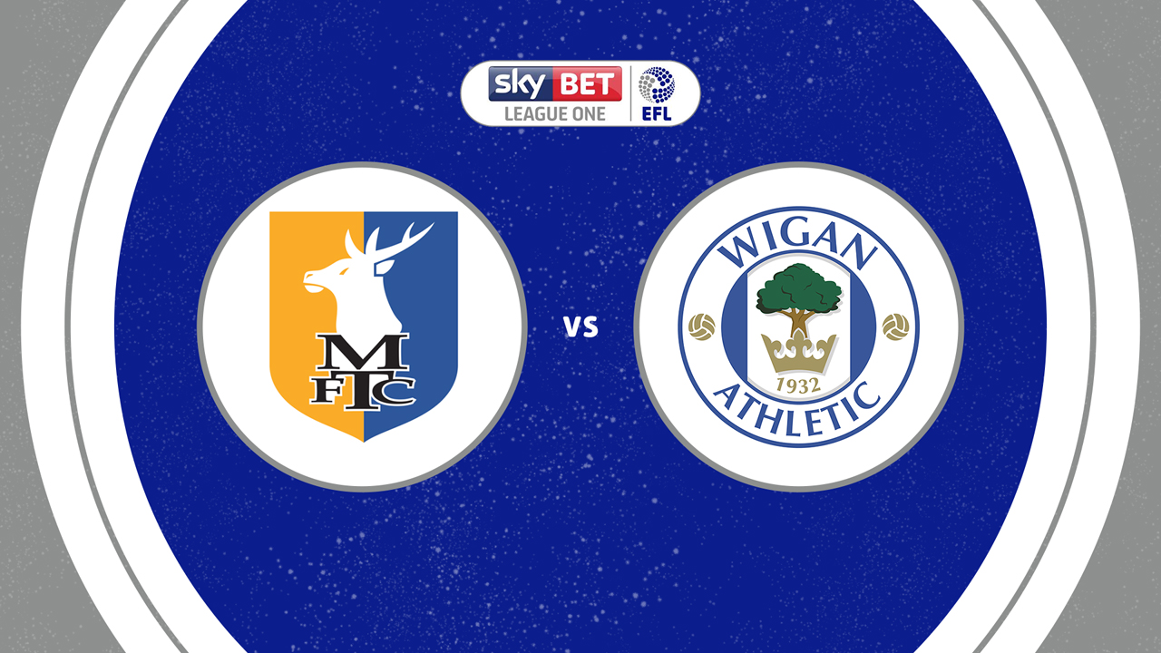 Mansfield Town vs Wigan Athletic poster