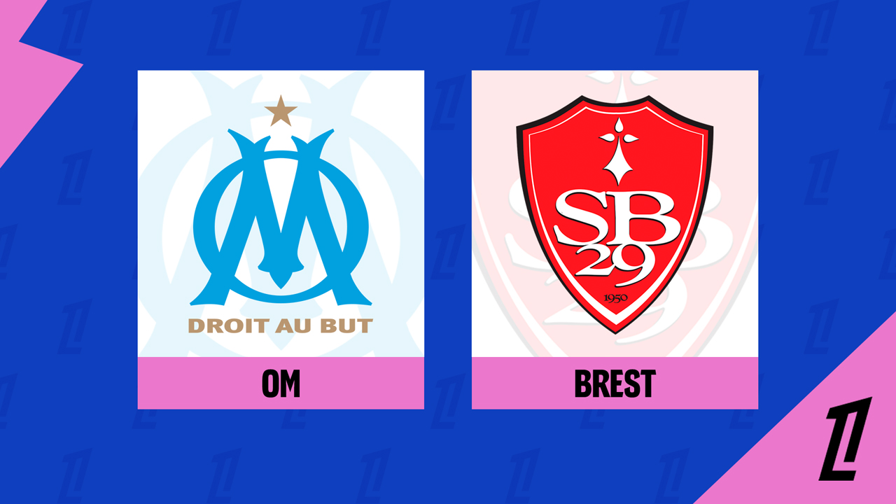 Marseille vs Brest poster