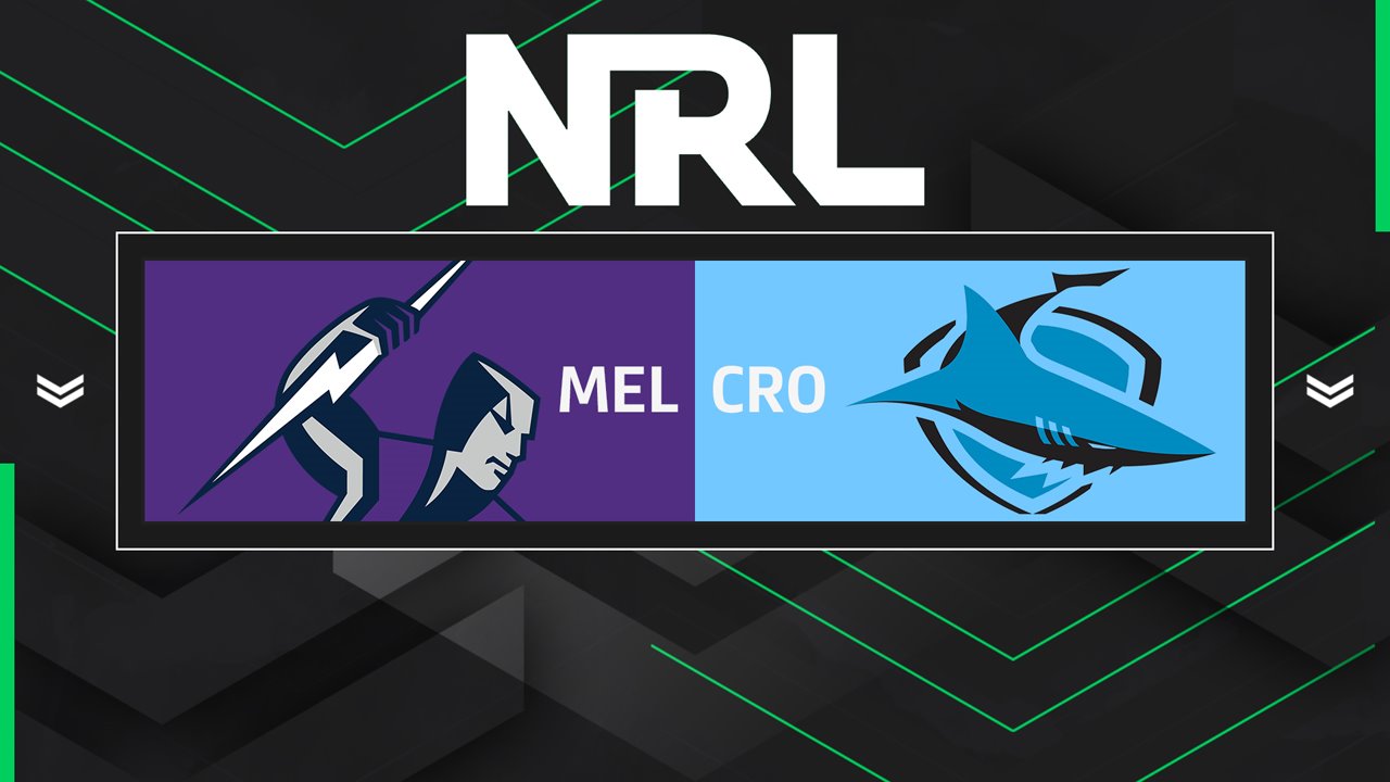 Melbourne Storm vs Cronulla Sharks poster