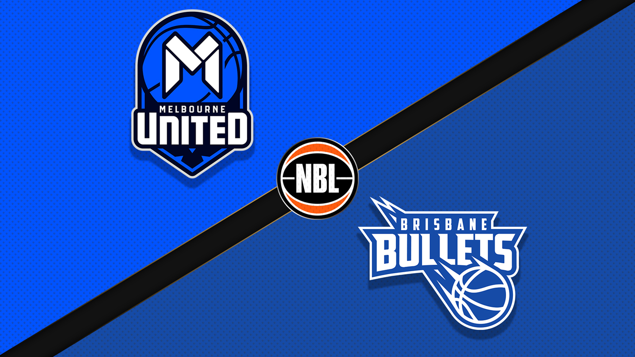 Melbourne United vs Brisbane Bullets poster Melbourne United vs Brisbane Bullets poster