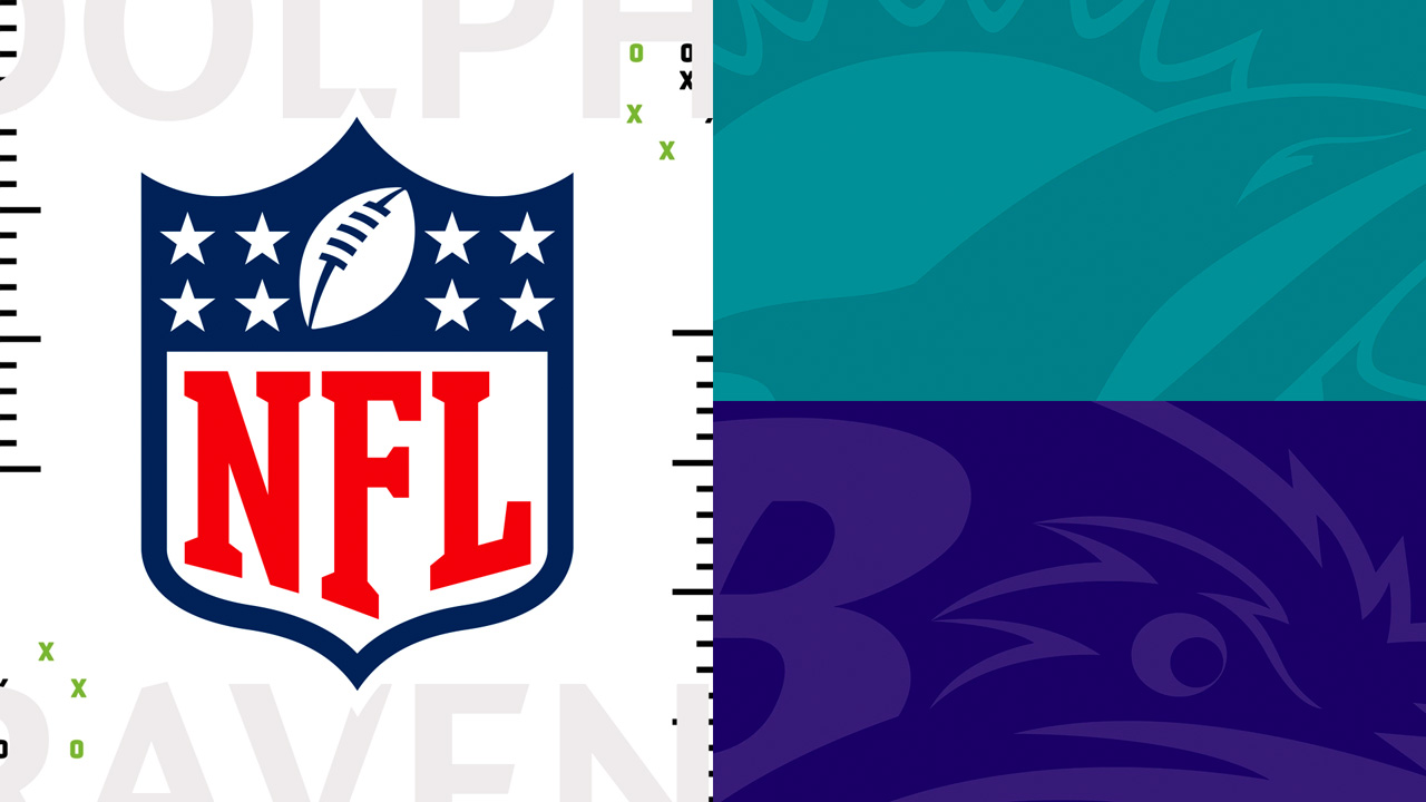 Miami Dolphins vs Baltimore Ravens poster