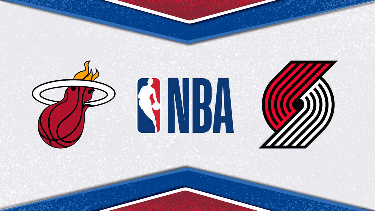 Miami Heat vs Portland Trail Blazers poster