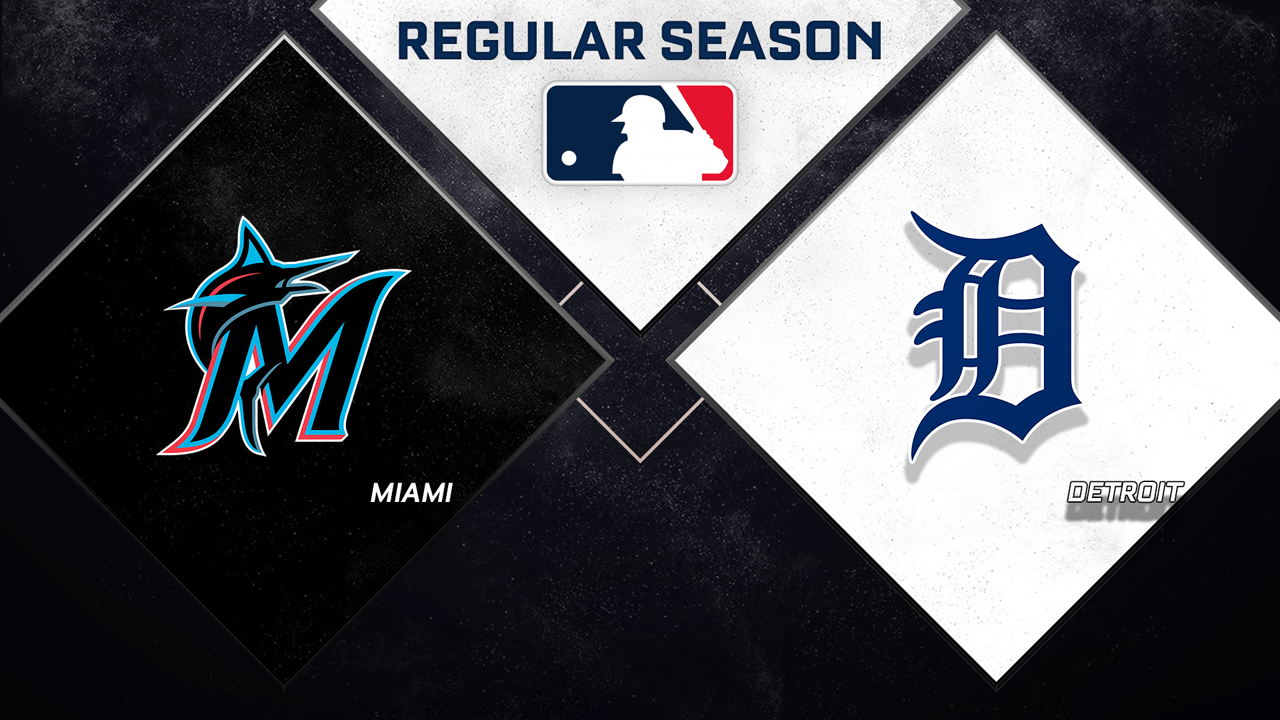 Miami Marlins vs Detroit Tigers poster