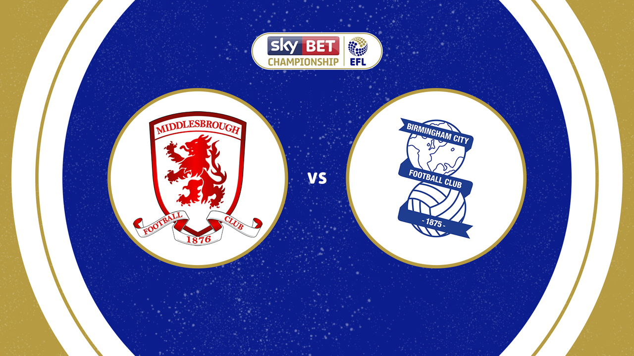 Middlesbrough vs Birmingham City poster