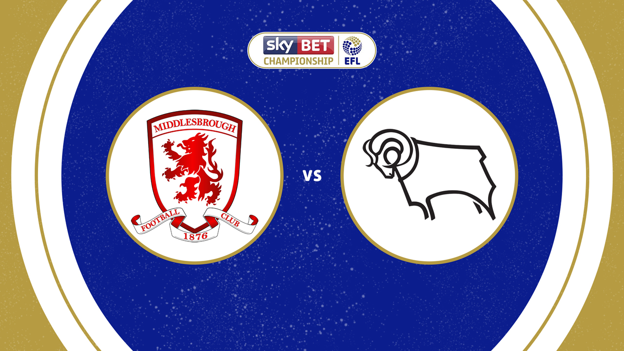 Middlesbrough vs Derby County poster