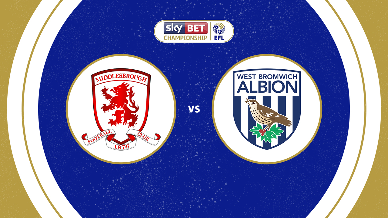 Middlesbrough vs West Bromwich Albion poster