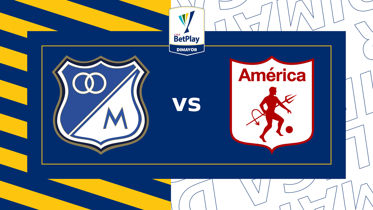 Millonarios vs América de Cali poster
