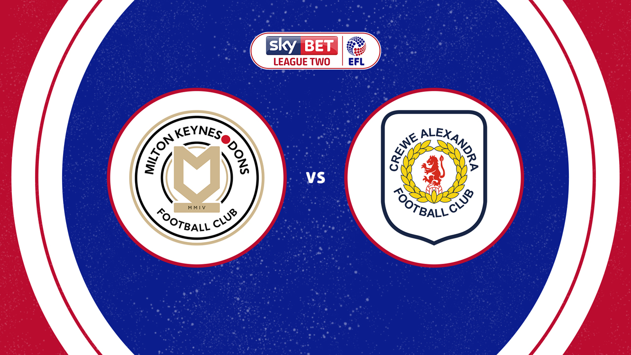 Milton Keynes Dons vs Crewe Alexandra poster