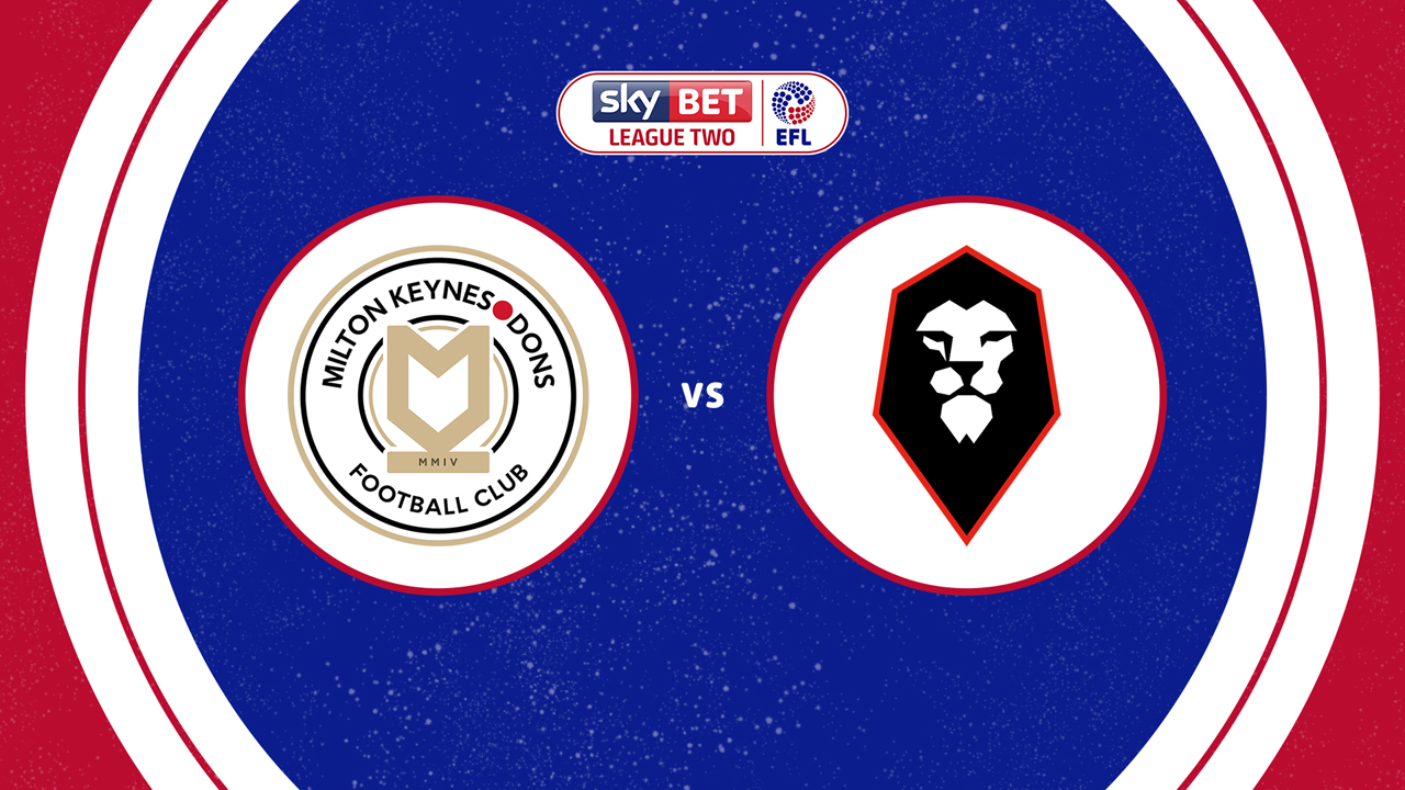 Milton Keynes Dons vs Salford City poster