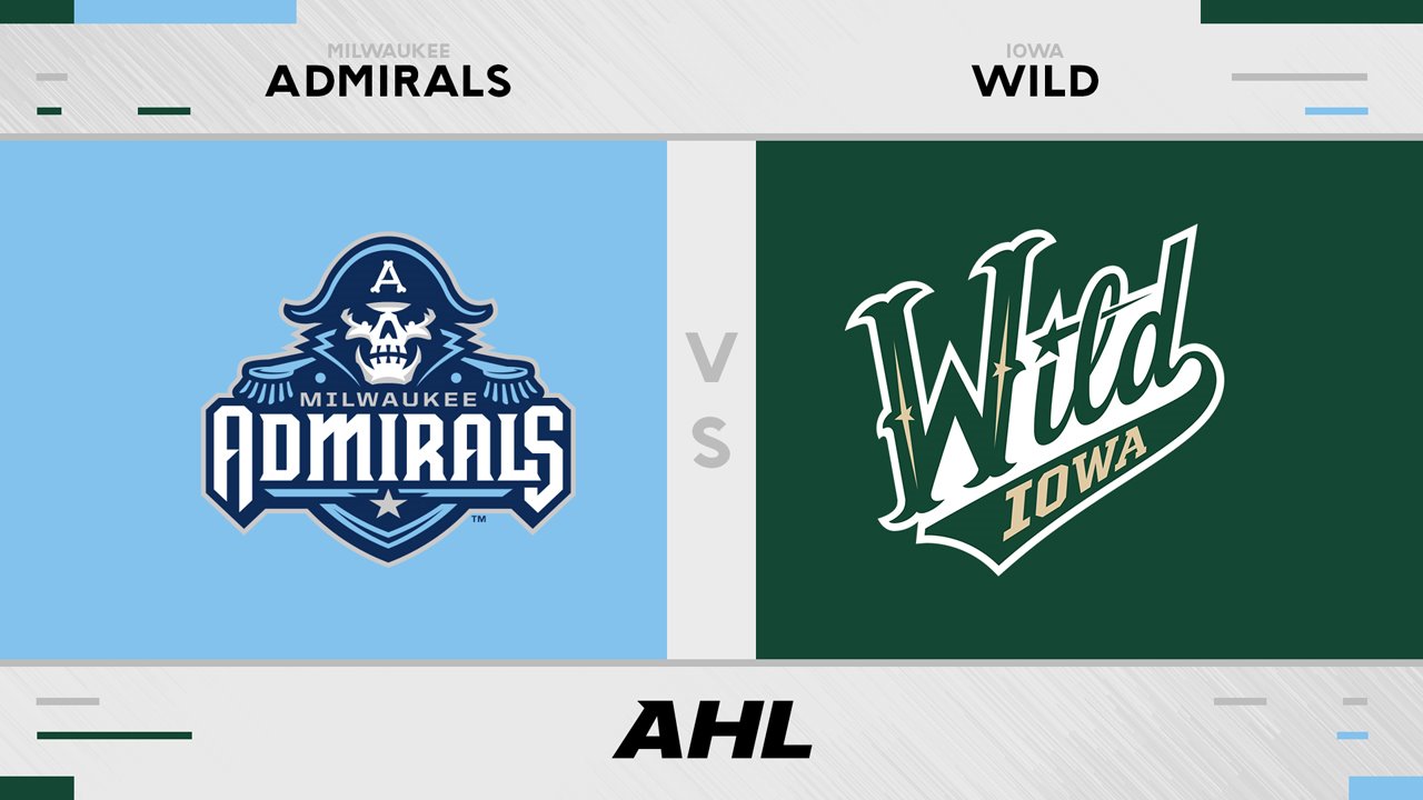 Milwaukee Admirals vs Iowa Wild poster Milwaukee Admirals vs Iowa Wild poster