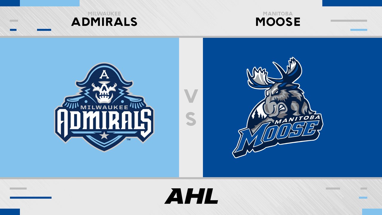 Milwaukee Admirals vs Manitoba Moose poster Milwaukee Admirals vs Manitoba Moose poster