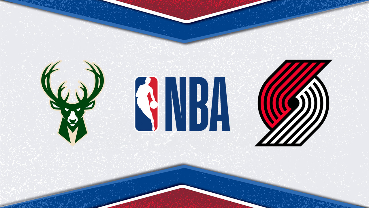 Milwaukee Bucks vs Portland Trail Blazers poster Milwaukee Bucks vs Portland Trail Blazers poster