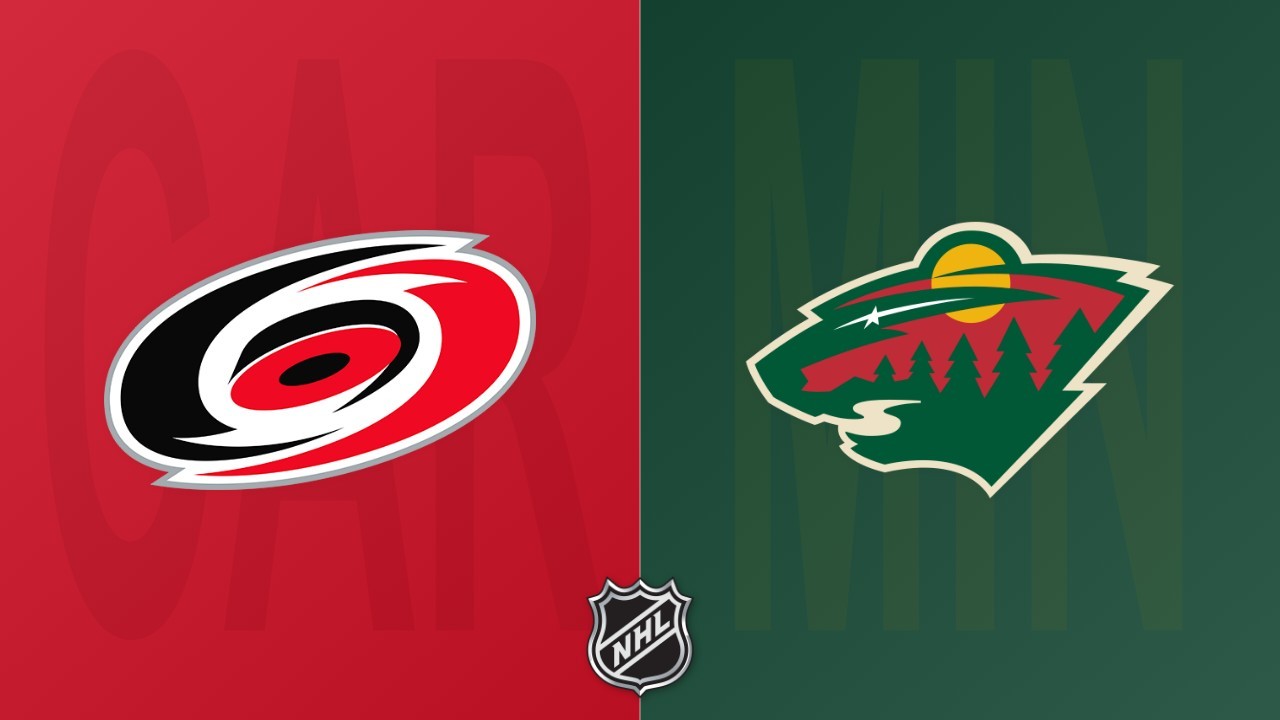 Minnesota Wild vs Carolina Hurricanes poster Minnesota Wild vs Carolina Hurricanes poster
