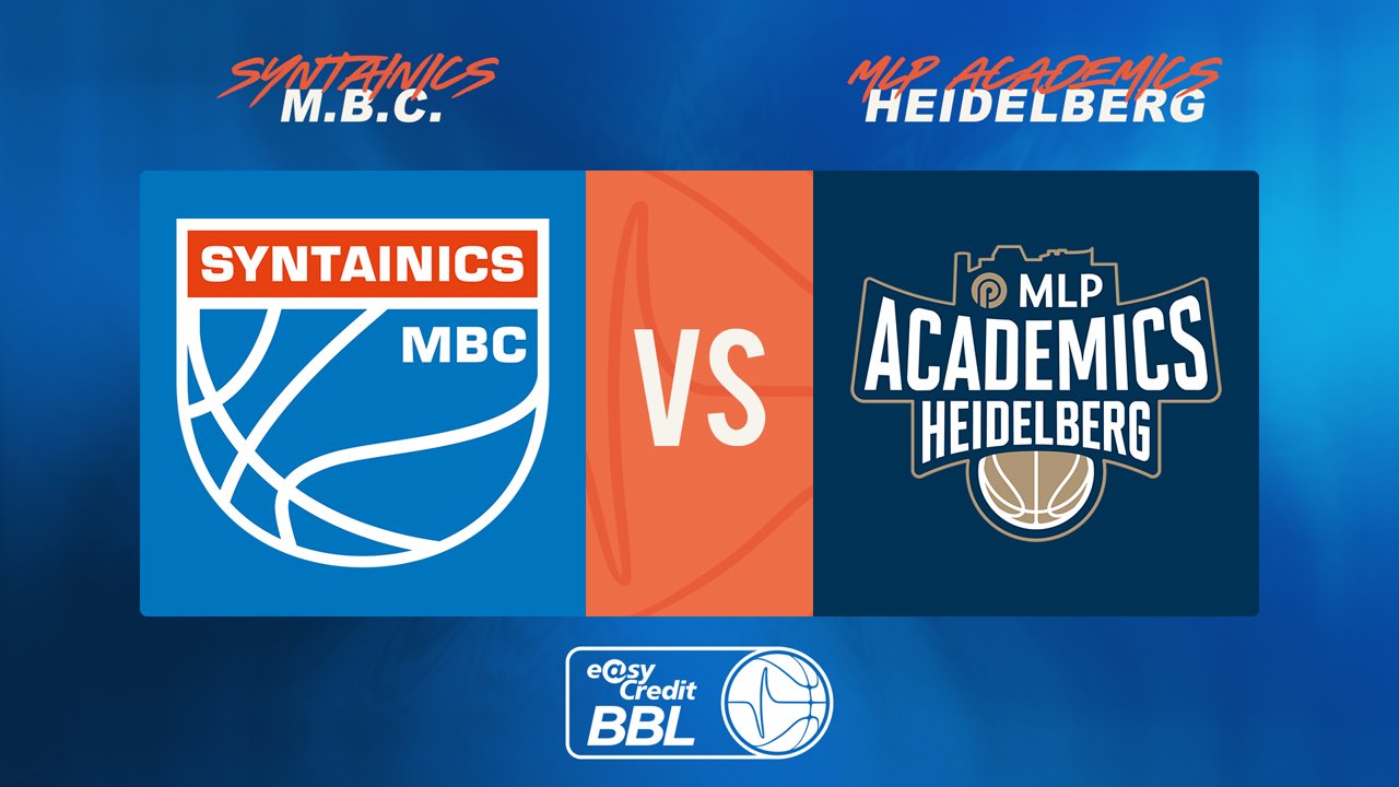 Mitteldeutscher BC vs USC Heidelberg poster Mitteldeutscher BC vs USC Heidelberg poster