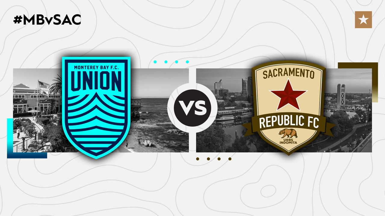Monterey Bay FC vs Sacramento Republic poster Monterey Bay FC vs Sacramento Republic poster