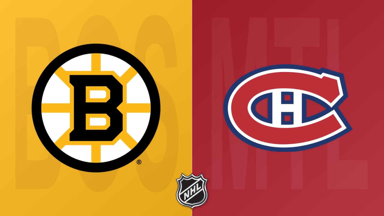 Montreal Canadiens vs Boston Bruins poster
