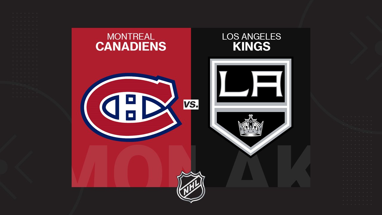 Montreal Canadiens vs Los Angeles Kings poster