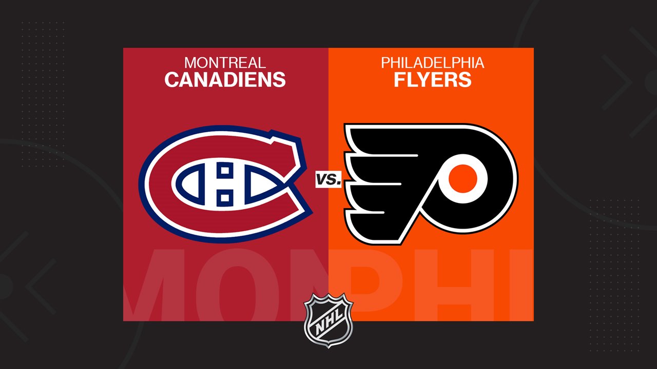 Montreal Canadiens vs Philadelphia Flyers poster